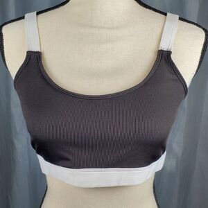 Bikini top, black and white, size XL